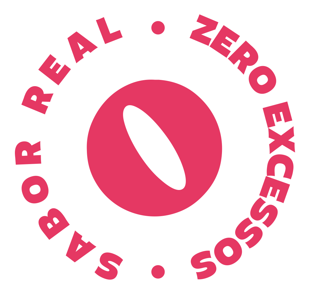 Selo Sabor real, zero excessos